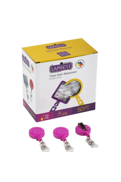 Lamiess Lms 351 Yuvarlak Yoyo Pembe  50'Li