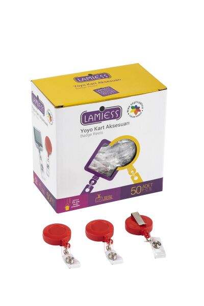 Lamiess Lms 351 Yuvarlak Yoyo Kırmızı  50'Li